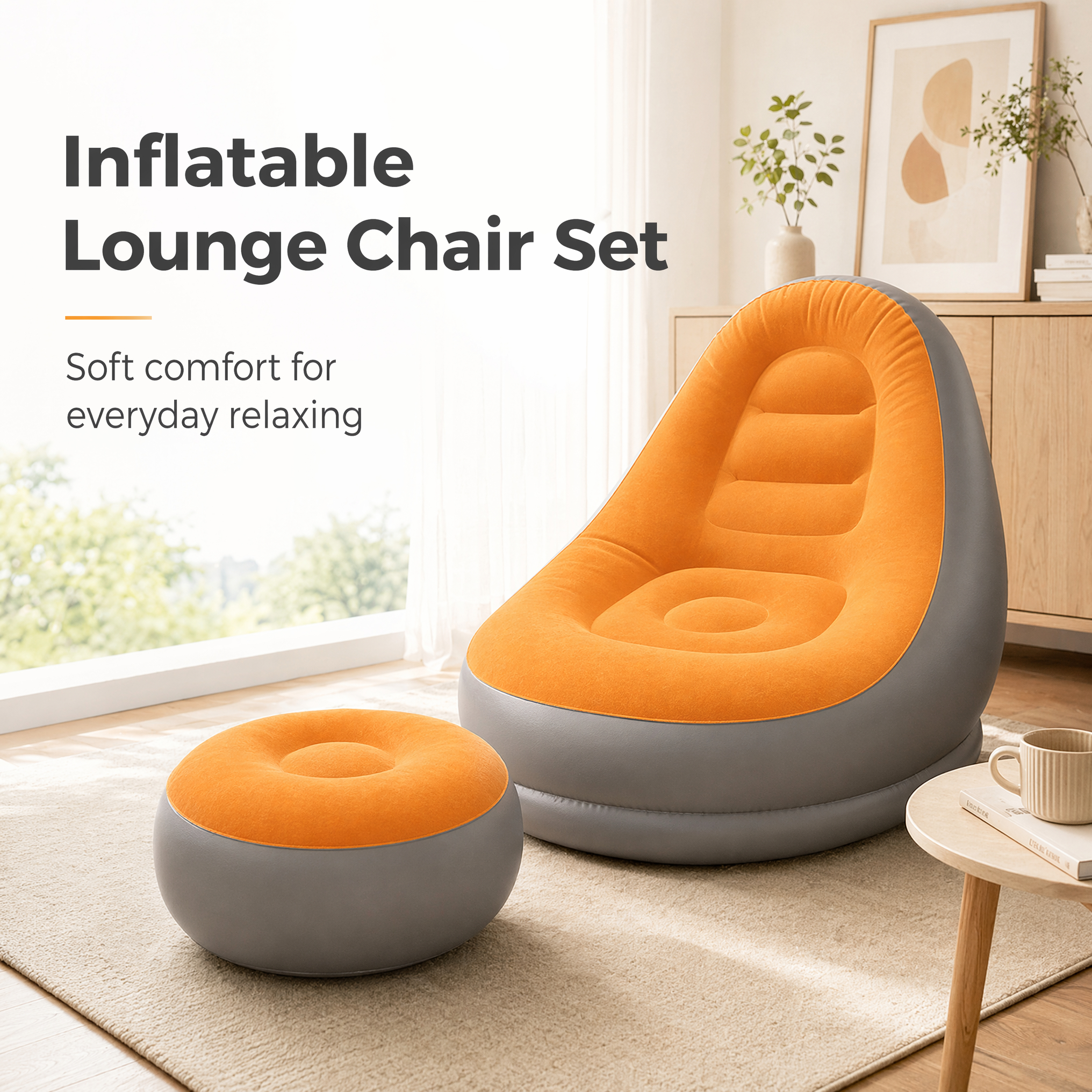 Outdoor Furniture Small - 2 IN 1 Inflatable Sofa with
