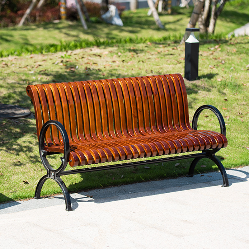 Outdoor Furniture Iron - Modern Solid Wood & Wrought Iron