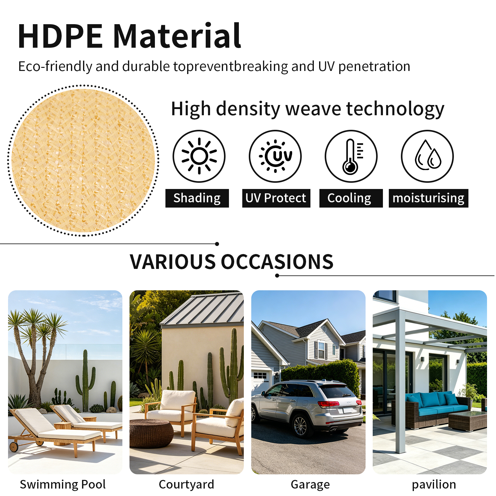 Durable HDPE Sunshade Net UV P – обзор и цена Outdoor Furniture Hdpe