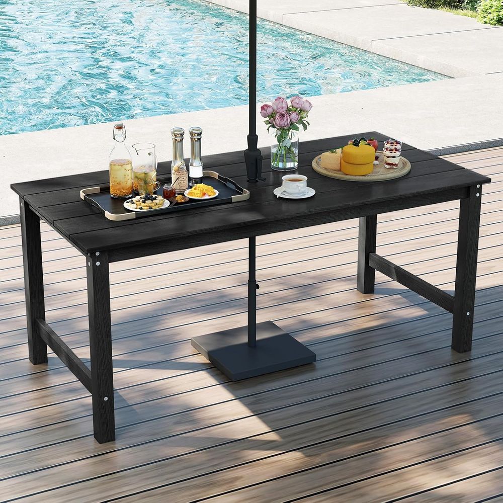 HDPE Outdoor Dining Table or 6 – обзор и цена Outdoor Furniture Hdpe