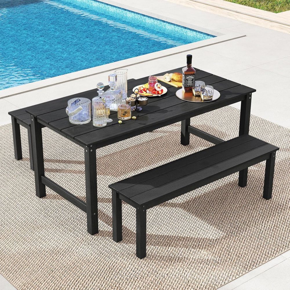 HDPE Outdoor Dining Table or 6 – обзор и цена Outdoor Furniture Hdpe