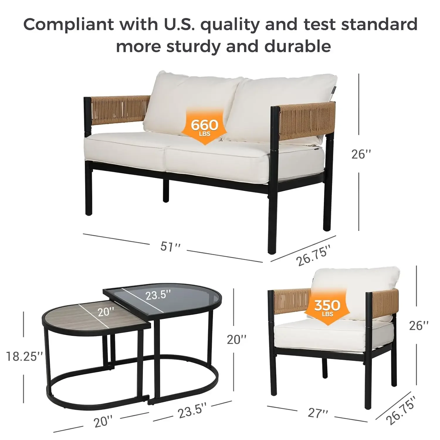 5-Piece Outdoor Furniture Set  – обзор и цена Outdoor Furniture Cushion