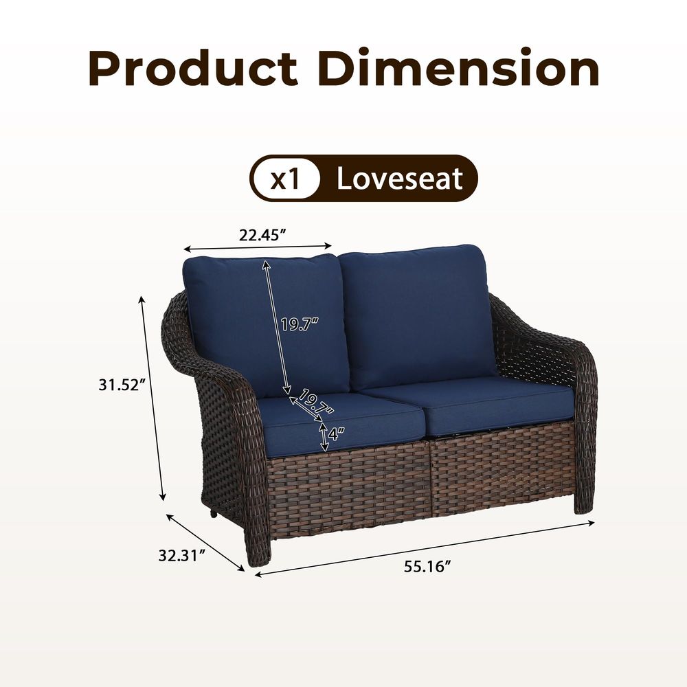 Wicker 3seat Sofa, Outdoor Con – обзор и цена Outdoor Furniture Cushions