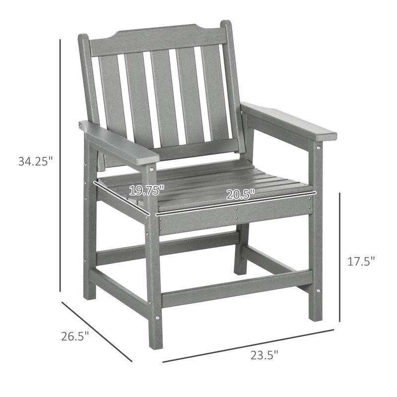 All-Weather Patio Chair, HDPE  – обзор и цена Outdoor Furniture Hdpe