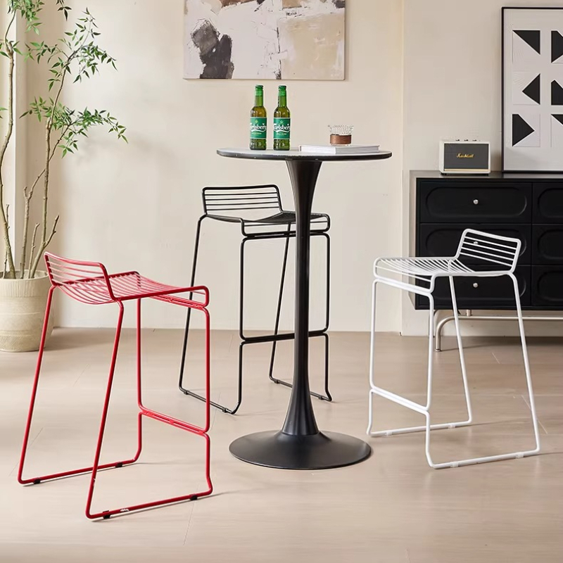 Nordic Minimalist Bar Stool Mo – обзор и цена Outdoor Furniture Iron