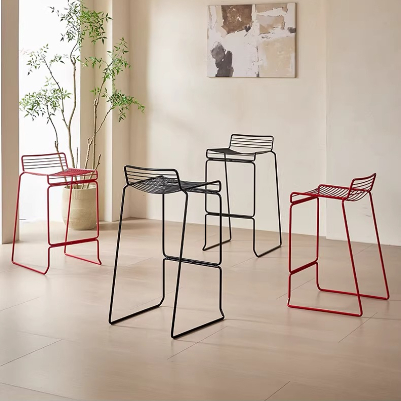 Nordic Minimalist Bar Stool Mo – обзор и цена Outdoor Furniture Iron