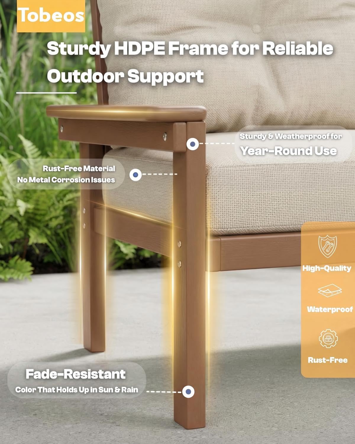 HDPE 7 Piece Patio Furniture S – обзор и цена Outdoor Furniture Hdpe