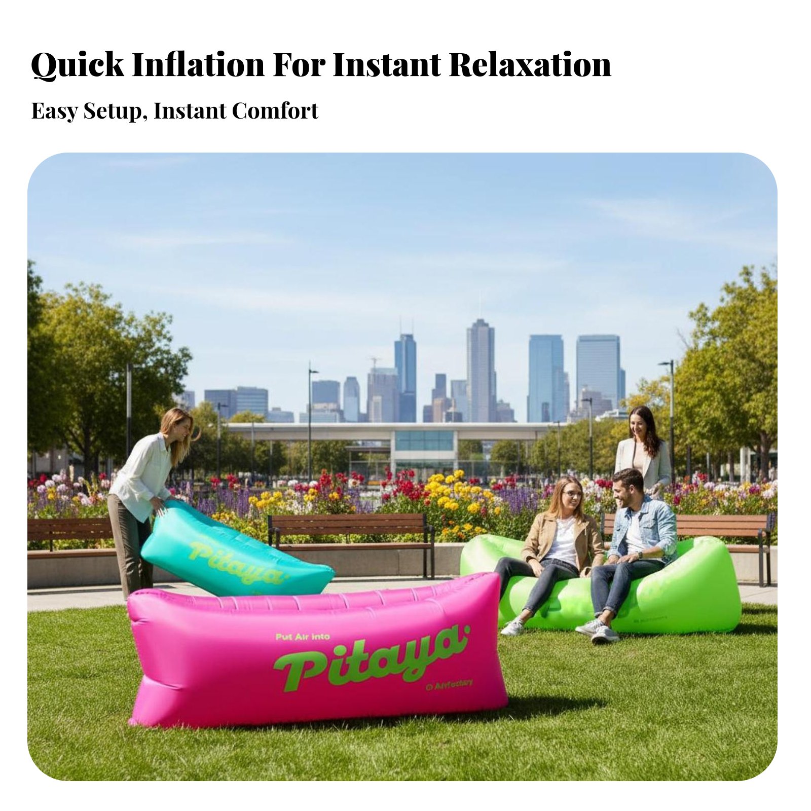 Air-Filled Lounger Easy to Inf – обзор и цена Outdoor Furniture Small