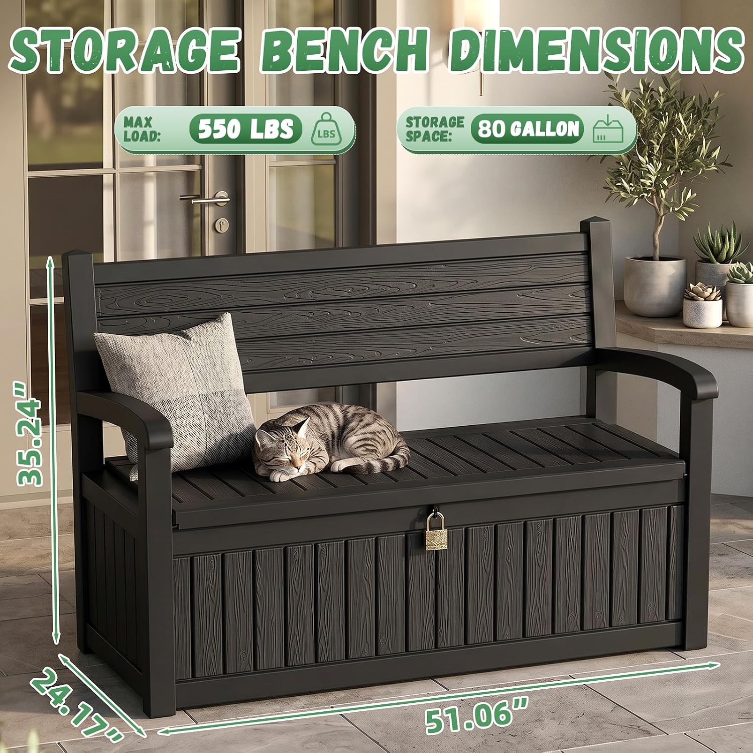 Large Outdoor Storage Bench De – обзор и цена Outdoor Furniture Cushions