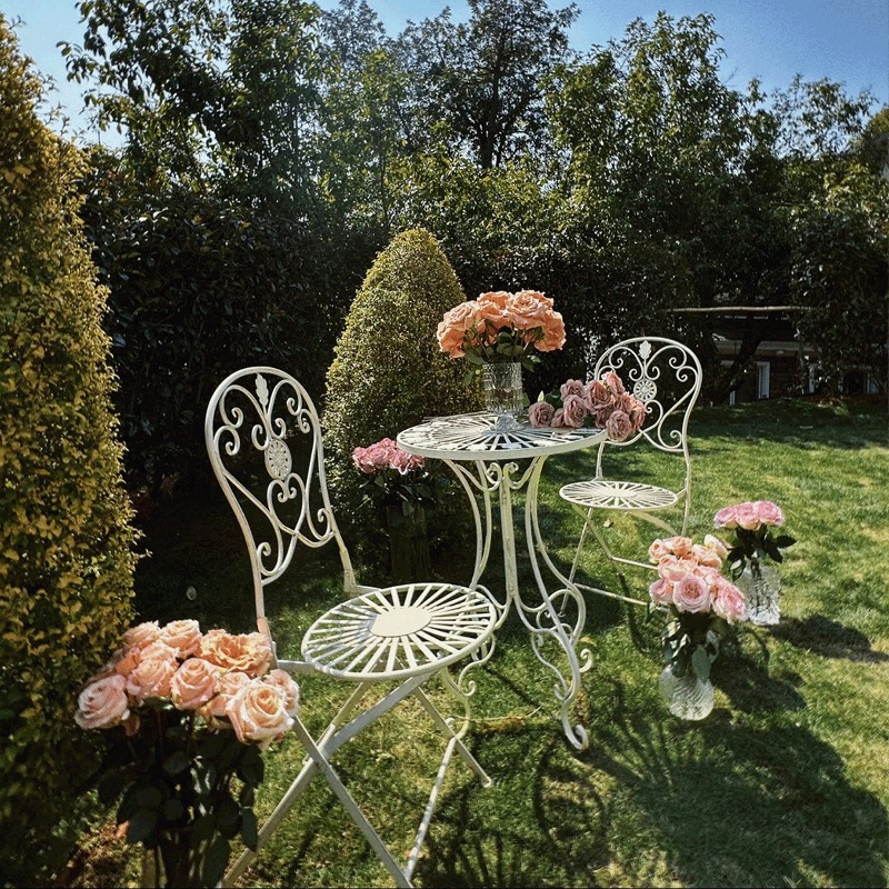 French Vintage Iron Table and  – обзор и цена Outdoor Furniture Iron