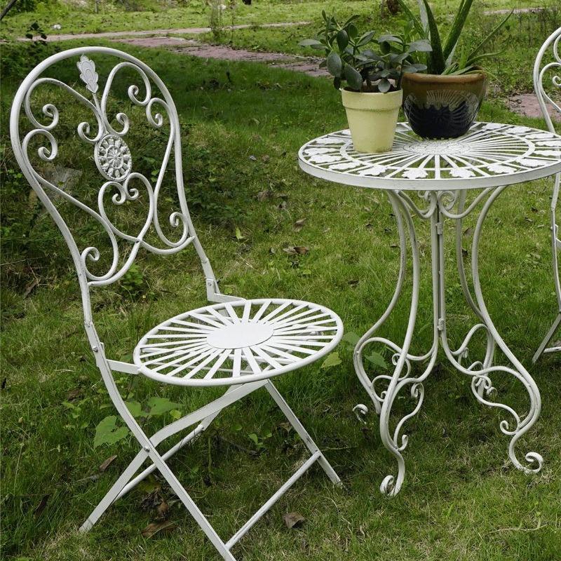 French Vintage Iron Table and  – обзор и цена Outdoor Furniture Iron