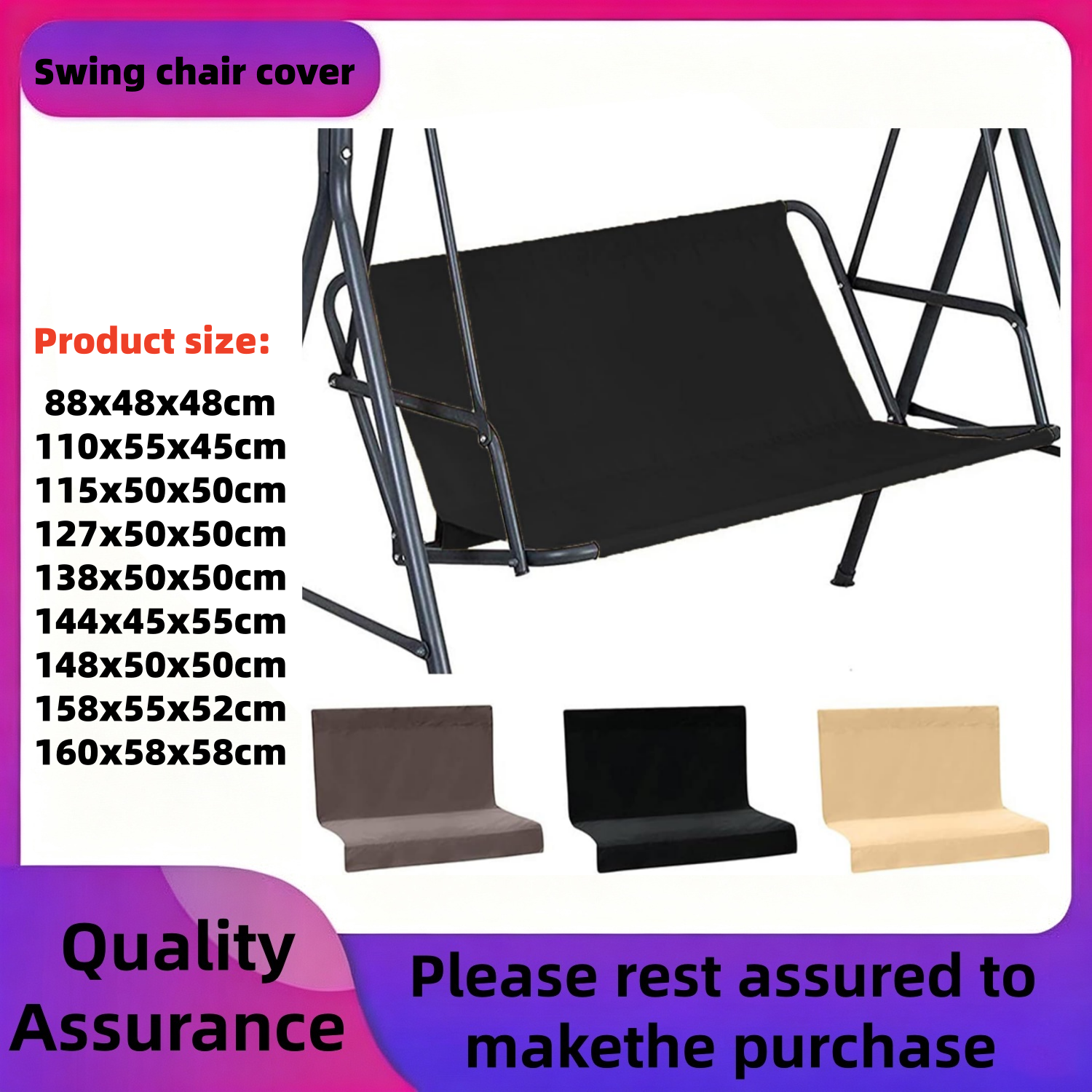 2 3 Seater Waterproof Swing Se – обзор и цена Outdoor Furniture Cushions