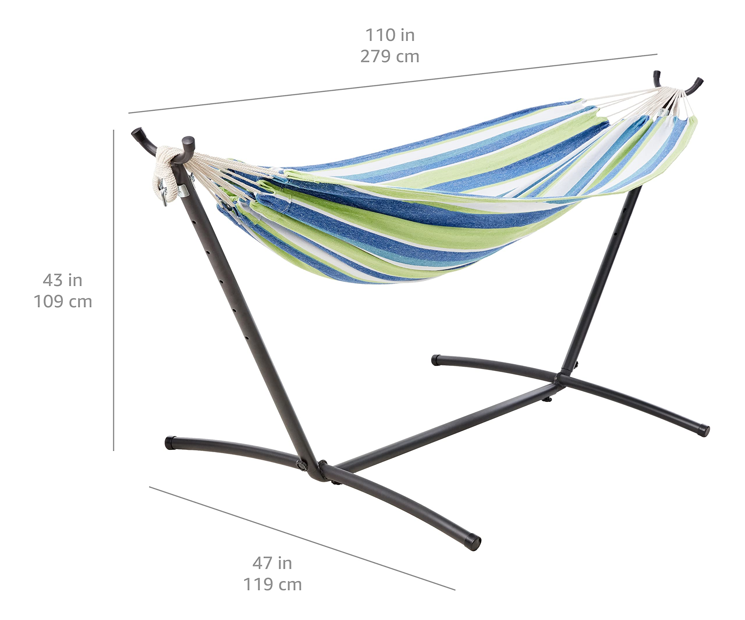 Basics Double Hammock Strips 4 – обзор и цена Outdoor Furniture Iron